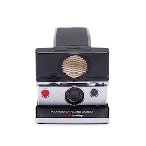 Vintage sx-70 polaroid camera one step silver