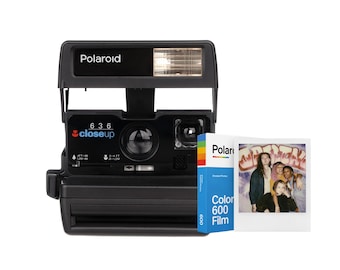 Refurbished Polaroid 636 Camera + 600 Film Bundle – Vintage Instant Photography