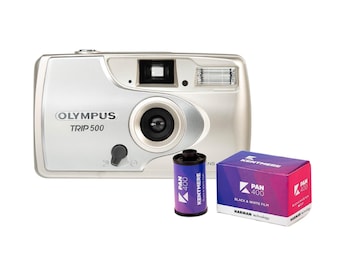 Olympus trip 500 35mm film camera | compact point and shoot | tested  working | vintage camera gift | beginner friendly, custom camera