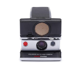 Vintage sx-70 polaroid camera one step silver