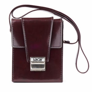 Borsa vintage in pelle marrone polaroid, custodia per macchina fotografica in vera pelle 15 x 18 cm, adatta per polaroid sx-70, regalo per fotografi retrò, elegante borsa per macchina fotografica