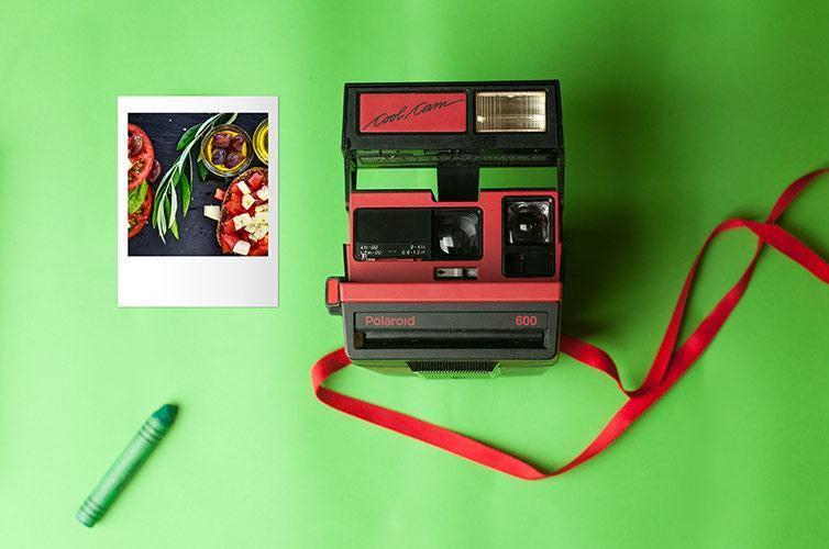 ポラロイド クールカム 600 インスタントフィルムカメラ 赤と黒の