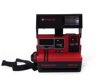 Câmera Polaroid 645 CL vintage, câmera instantânea Polaroid 600 Supercolor, câmera analógica retrô, presente para fotógrafo