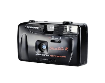 Câmera personalizada Olympus Shoot and Go, câmera analógica 35 mm, compacta e fácil de usar | Testada e funcionando | Presente perfeito para iniciantes | Ideal para iniciantes
