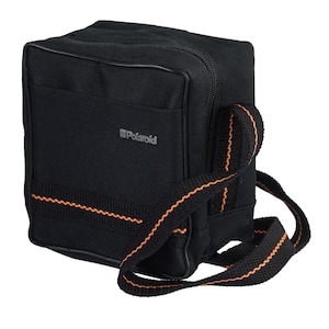 Schwarze Polaroid Kameratasche, Polaroid 600, Geburtstagsgeschenk, Fotografengeschenk, Vintage Tasche, Stofftasche