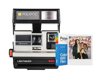 Câmera com conjunto de filme, Polaroid 630 SL LightMixer LM Program vintage - câmera instantânea de filme 600 com flash automático, charme retrô da fotografia