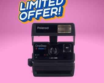 Polaroid one step close up 636 vintage instant camera - fully tested and perfectly working