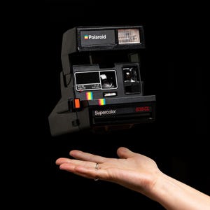 Polaroid 600, polaroid 635 cl, polaroid supercolor, aparat polaroid, zabytkowy polaroid, aparat natychmiastowy, prezent urodzinowy