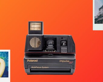 Polaroid impulse portrait camera af black