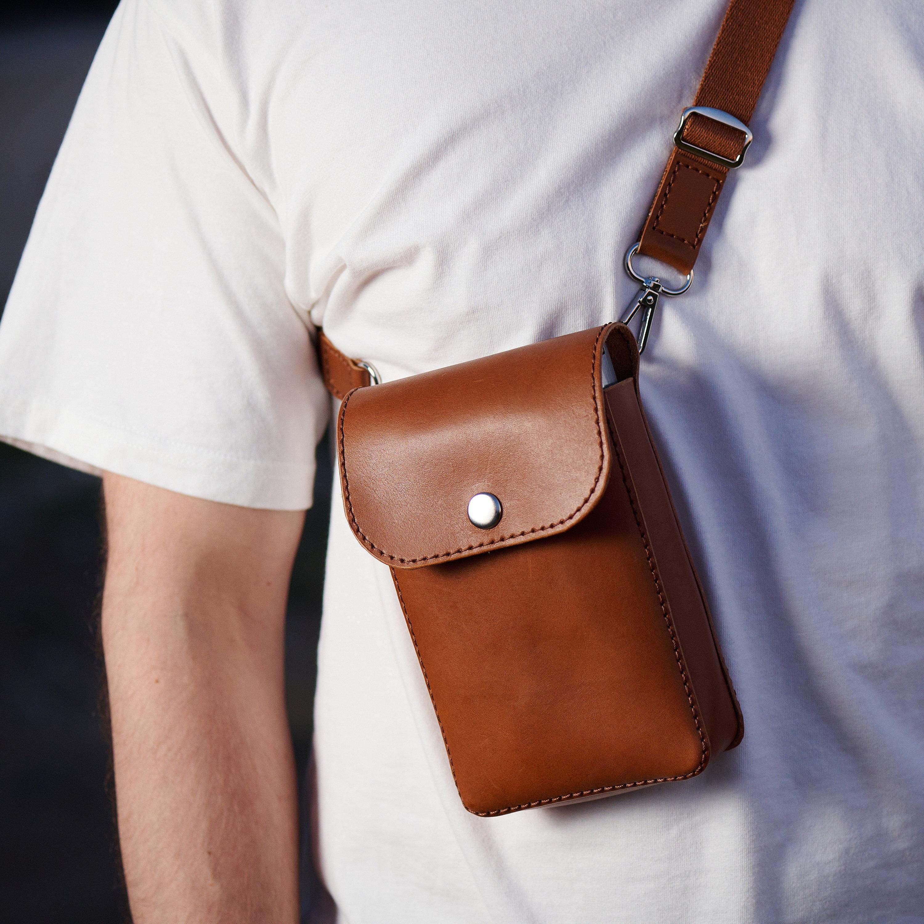 Sacoche Cuir Polaroid Pour Appareil Photo SX70 - Avec Sangle - Occasion