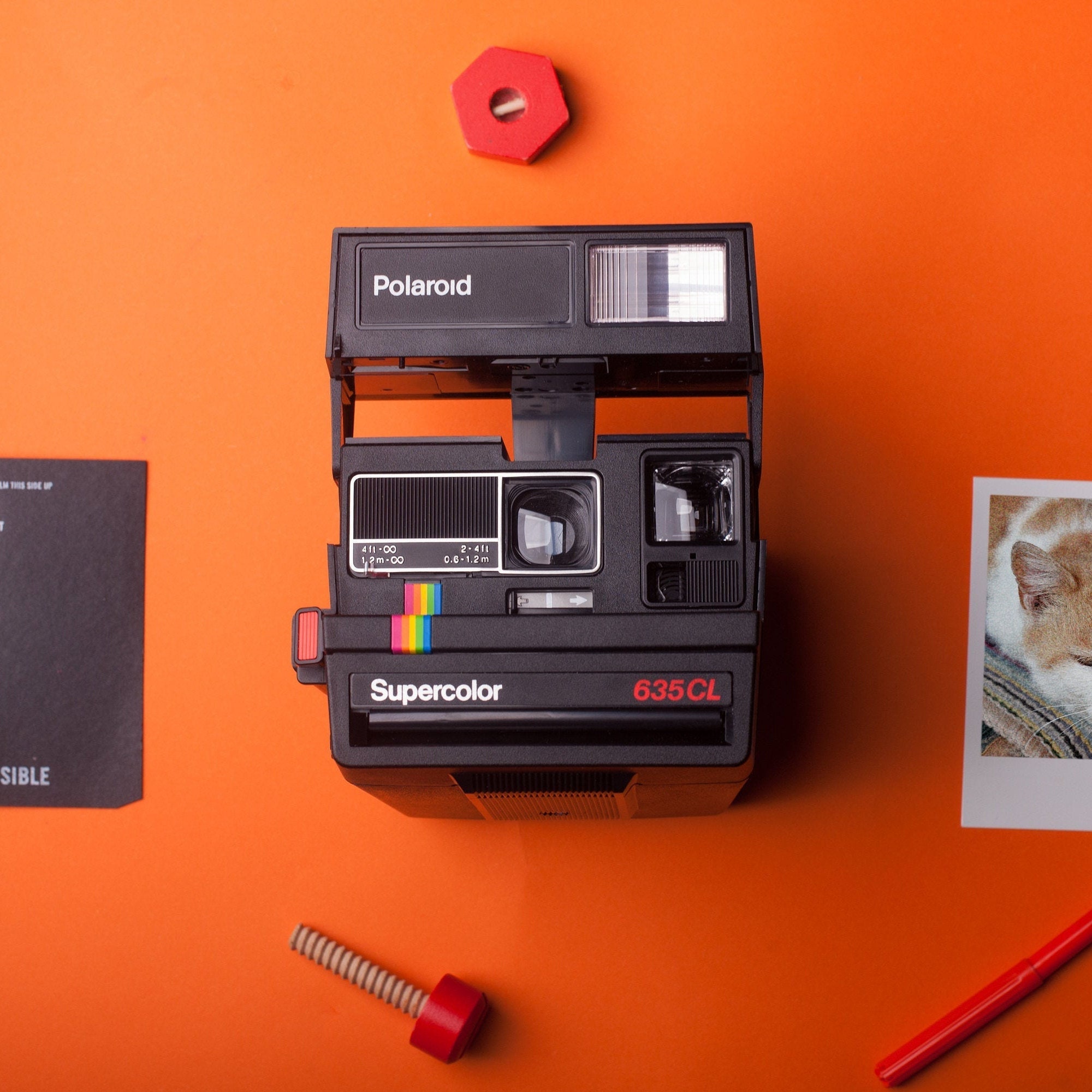 Instant Camera Polaroid 635 CL Supercolor Boxed Instant Film Etsy