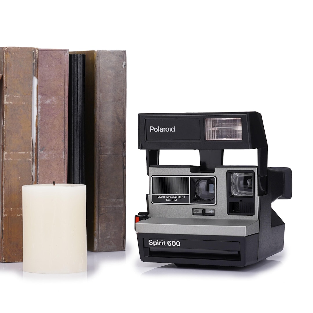 Custom Camera, Vintage Polaroid Spirit 600 Grey Silver