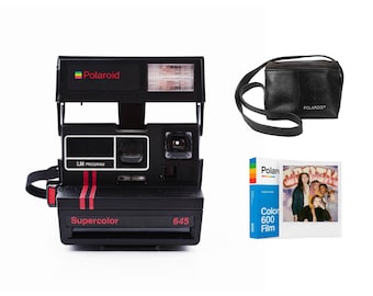 Polaroid 645 supercolor, Polaroid 600, cámara Polaroid, Polaroid vintage, cámara instantánea, cámara vintage, regalo para fotógrafos