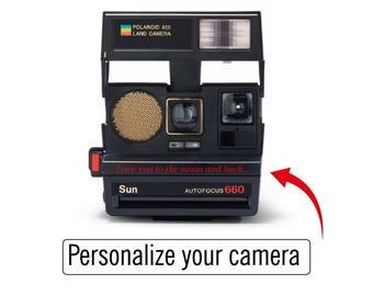 Polaroid 600 type land camera sonar autofocus 660 - vintage instant film analog camera - birthday gift - retro photography -vintage polaroid