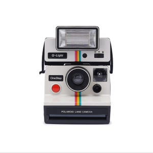 Vintage polaroid onestep rainbow land camera | classic instant film camera | 70s retro design | fully tested & working