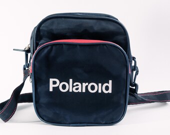 Polaroid camera bag case, instant camera carrying bag, polaroid storage bag with strap, vintage camera travel case,  camera organizer