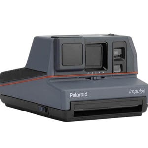 Polaroid impulse grey instant film vintage camera polaroid 600 type film  polaroid vintage camera