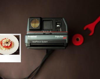 Polaroid impulse retrato película instantánea antigua cámara polaroid autofocus af
