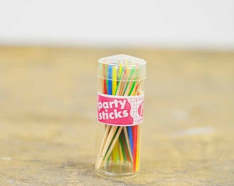 Party sticks colorful toothpicks