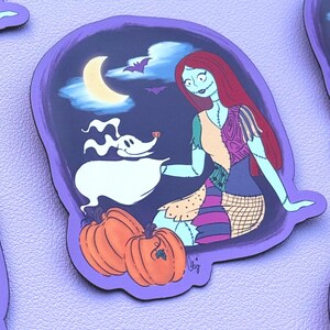 Rag Doll Magnet| Spooky Halloween Magnet| Pumpkin Patch Magnet| Cute Spooky Art| Fridge Magnet| Halloween Fridge Decor| Spooky Art Magnet