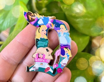 Alice Enamel Pin | Fantasy Enamel Pin | Magical Enamel Pin | Valentines Enamel Pin | Love Enamel Pin