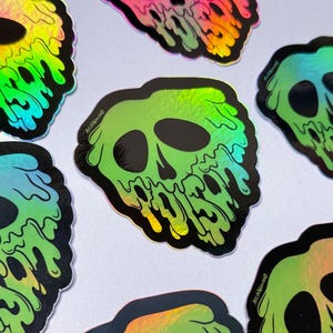 Poison Holographic Sticker | Fan Art Sticker | Spooky Sticker | Flask ...