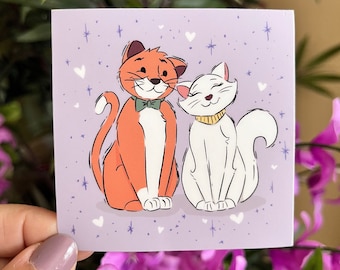 Purrfect Pair Sticker | Dishwasher safe & Weatherproof sticker | Laptop Sticker| Waterproof Sticker | Art Sticker | Fan Art Sticker