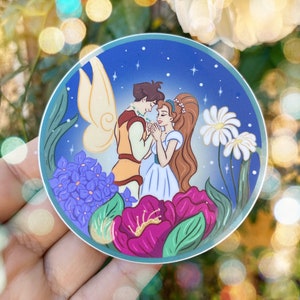 Thumbelina Sticker | Princess Sticker | Fan Art Sticker | Fantasy Sticker | Dishwasher safe & Weatherproof sticker