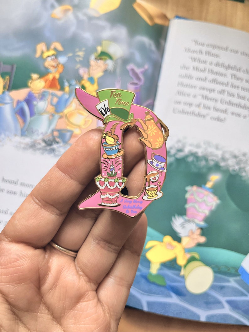 Very Merry Unbirthday Pin Enamel Pin Fantasy Enamel Pin Magical Enamel Pin Collectable Gifts Fan Art Gift Fan Art image 1