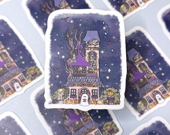 Spooky Book Store Sticker| Waterproof Dishwasher Safe Sticker| Laptop Tablet Phone Sticker| Cute Spooky Ghost| Bookish | Spooky Book Lover