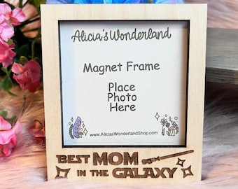 Best Mom Magnet Frame | Magnet Photo Frames| Decorative Fridge Magnets| Handmade Magnetic Frames| Gift Magnet Frames| Picture Holders