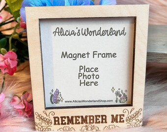 Remember Me Magnet Frame | Magnet Photo Frames| Decorative Fridge Magnets| Handmade Magnetic Frames| Gift Magnet Frames| Picture Holders