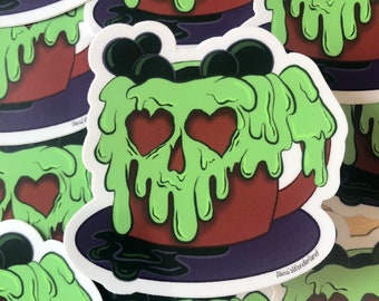 Poison Apple Mug Vinyl Sticker | Spooky Mug | Spooky Sticker | Halloween Sticker