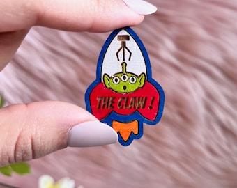 The Claw Mini Wood Pin | Wood Accessories | Handmade Wood Pin | Wood Lapel Pin | Whimsical Pin