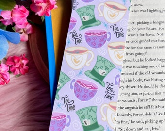 Teatime Bookmark | Fan Art Bookmark | Book Reader Gift | Fantasy Bookmark