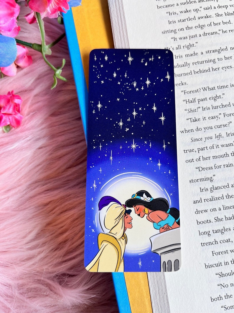 Night Tales of Agrabah Bookmark Fan Art Bookmark Book Reader Gift Fantasy Bookmark image 1