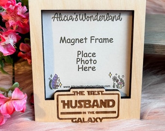 Best Husband Magnet Frame | Magnet Photo Frames| Decorative Fridge Magnets| Handmade Magnetic Frames| Gift Magnet Frames| Picture Holders