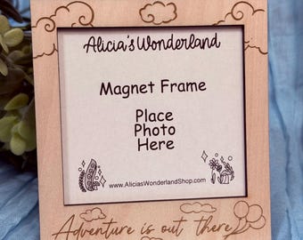 Adventure is out there Magnet Frame | Magnet Photo Frames| Decorative Fridge Magnets| Handmade Magnetic Frames| Gift Magnet Frames