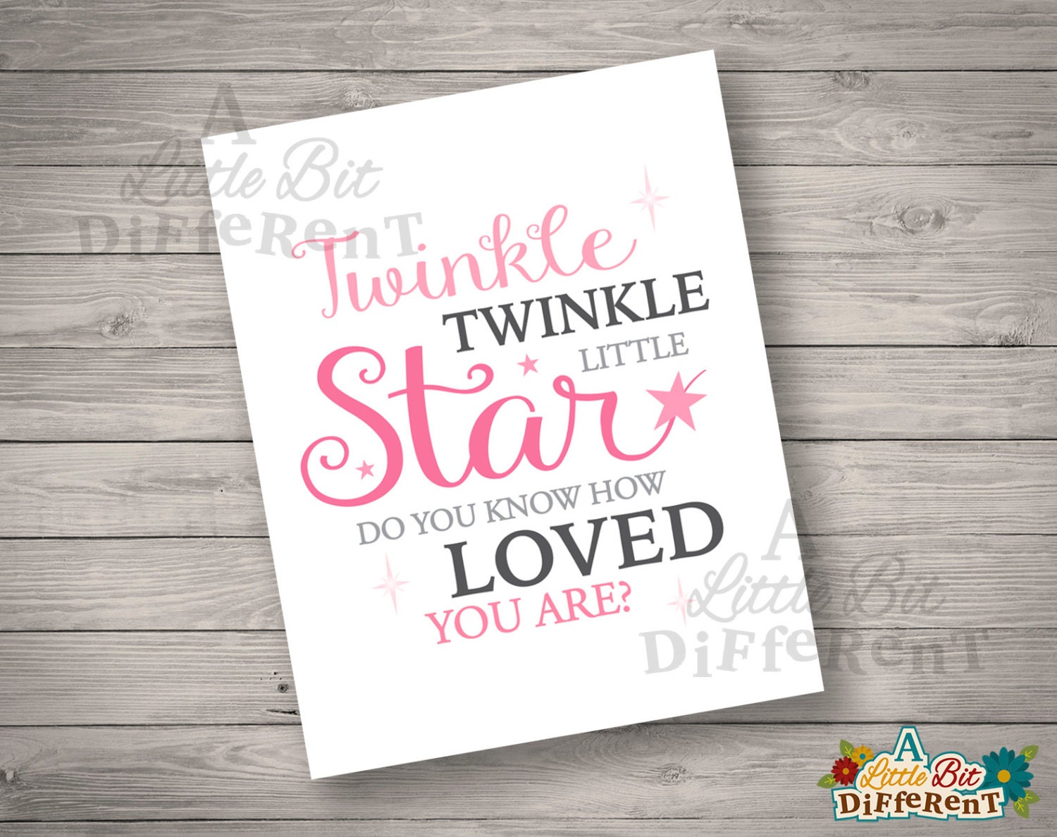 Twinkle twinkle little star do you know how loved you are | Etsy