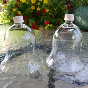 Glass Votive Cups MILANO, Set of 2 with Grommets, Peg Candle Holders for Sconces or Candlesticks, Home Interiors HOMCO