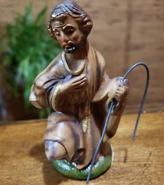 Joseph Nativity Scene Figure Figurine Replacement Piece Porcelain Ceramic Made In Taiwan 4