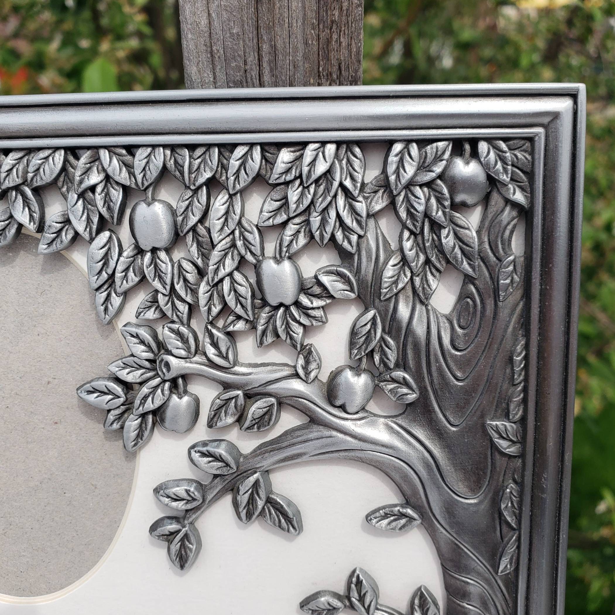 Family Tree Multi Photo Collage Pewter Picture Frame for 7 Etsy