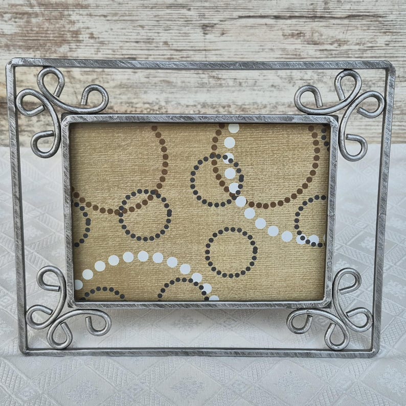 Silver Ornate Loop Twisted Metal Picture Frame for 5x7 Inch Photo - Etsy