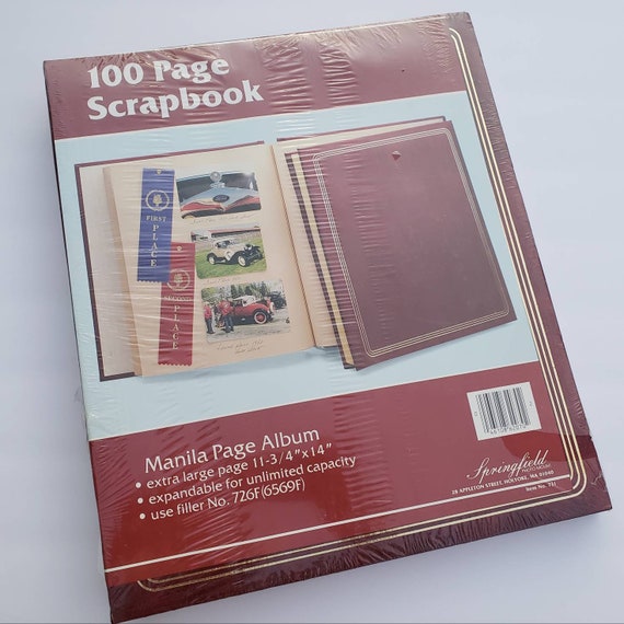 Set New Springfield Vintage Deluxe Scrapbook 20 Sheets 11-3//4”x14” Filler 1