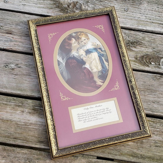Mother And Child Picture Homco Home Interiors Wall Decor Etsy