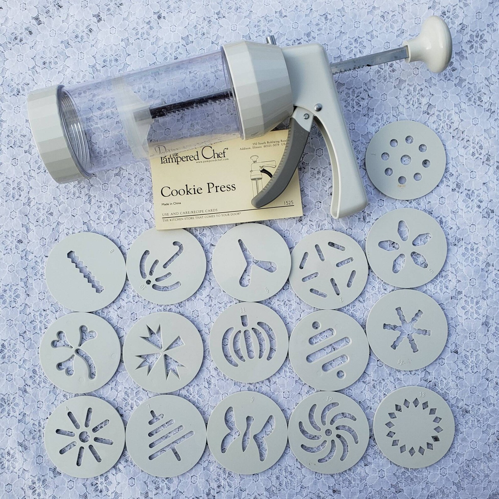 Pampered Chef Cookie Pastry Press No. 1525 Christmas Spritz Etsy