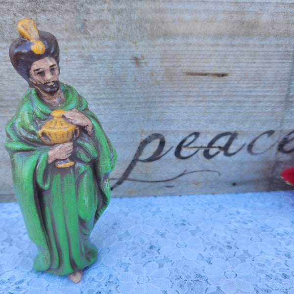 Wiseman King CHOICE 3 1/4 to 4 3/4 Inch Ceramic Nativity Replacement Piece Christmas Decor Maji