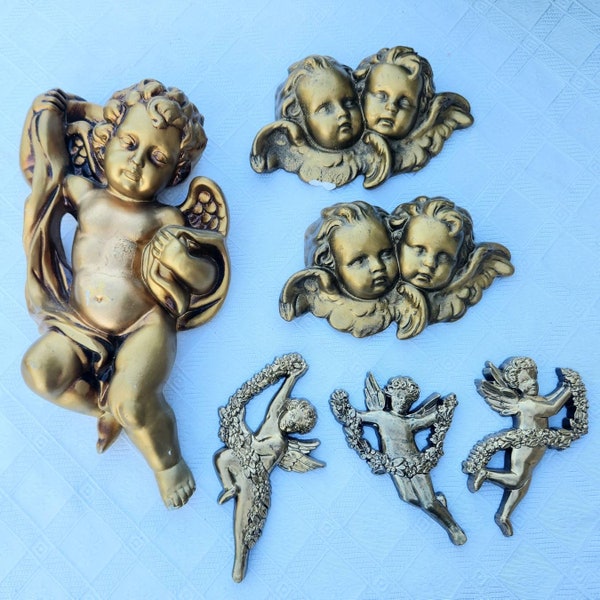 Cherub Wall Decor Etsy