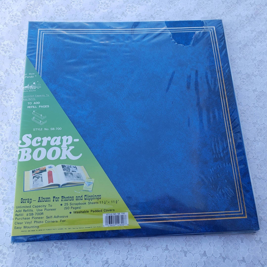 Pioneer Memory Scrapbook Book Photo Album, 25 Buff Colored Paper Sheets ...