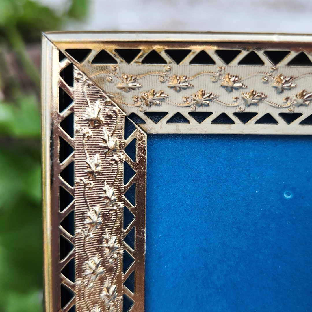 Ornate Filigree Picture Frame, Gold Tone Metal With Glass for 8 X 10 ...